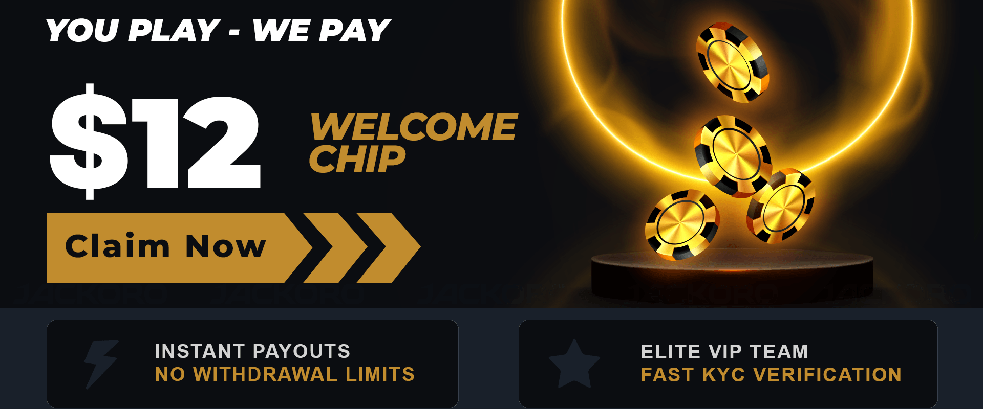 Jackoro Casino — You Play, We Pay